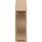 Ekena Millwork 7 1/2-in W x 16-in D x 24-in H Funston Block Rough Cedar Woodgrain TimberThane Outlooker, Primed Tan OUTUR075X16X24FST44RCPR - alternate 3